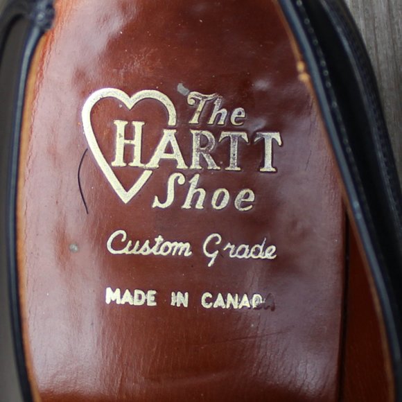 Vintage the Hartt Shoe Black Cap Toe Gunboat Derby - Picture 12 of 14
